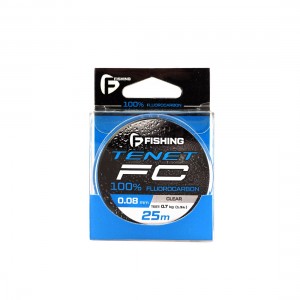 F-FISHING Леска Tenet Fluorocarbon 25м 0,08мм 0,7кг/1,5lb