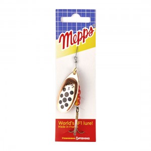 MEPPS Блесна Aglia Decoree Points Noirs №5 13г CU/черные точки