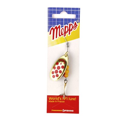 MEPPS Блесна Aglia Decoree Points Rouges №4 9г OR/красные точки