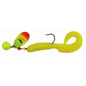 MEPPS Блесна Spinflex 10г chartreuse/tiger/yellow блистер