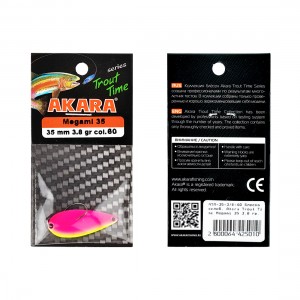 AKARA Блесна колеблющаяся Trout Time Megami 35 3,8г 60