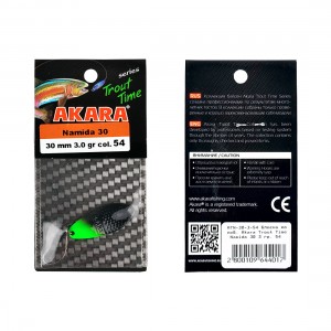 AKARA Блесна колеблющаяся Trout Time Namida 30 3г 54