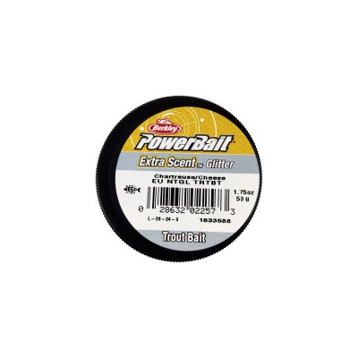 BERKLEY Паста форелевая сыр ярко зеленая EU Cheese Chartreuse Glittert