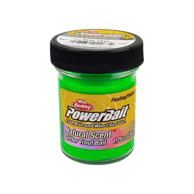 BERKLEY Паста форелевая чеснок зеленая  EU Garlic Sprng Green Glittert