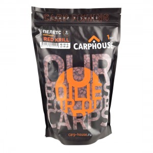 CARP-HOUSE Пелетс Red Krill 8мм 1кг