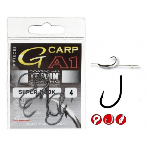 GAMAKATSU Крючок G-Carp A1 PTFE Super Hook №4 10шт
