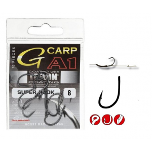 GAMAKATSU Крючок G-Carp A1 PTFE Super Hook №8 10шт
