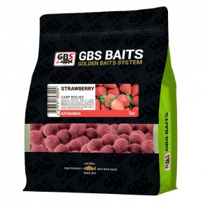 GBS Бойлы Клубника 1кг 20мм