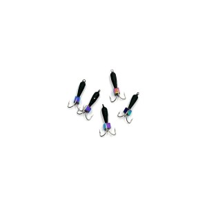 ЯМАН Мормышка Черт с петлей вольф. безнасадочная d2мм 0,5г кубик хамелеон