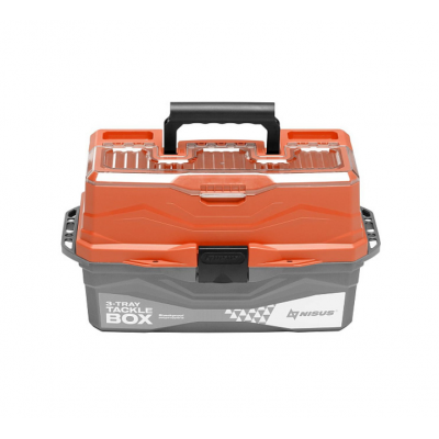 NISUS Ящик для снастей Tackle Box трехполочный оранжевый NISUS Ящик для снастей Tackle Box трехполочный оранжевый
