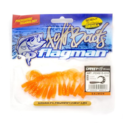 Твистер Flagman Cheesy 1.5" Chart orange