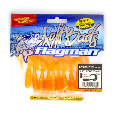 Твистер Flagman Cheesy 2.5" Chart orange