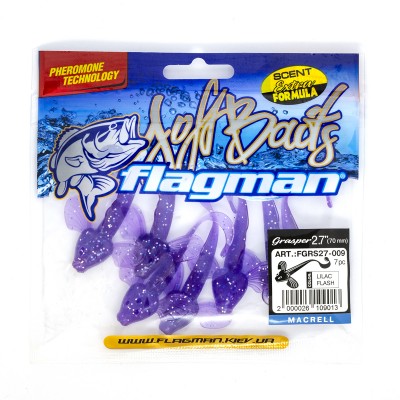 Виброхвост Flagman Grasper 2.7" Lilac flash