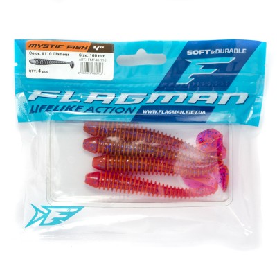 Виброхвост Flagman Mystic Fish 4" #110 Glamour