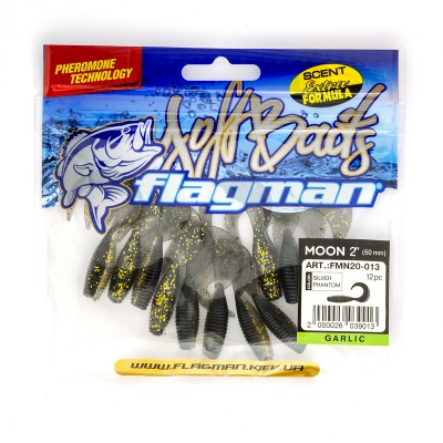 FLAGMAN Твистер Moon 2" #013 Silver phantom 5см 12шт