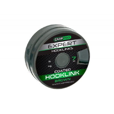 CARP PRO Поводковый материал в оболочке коричневый 15lb 7м
