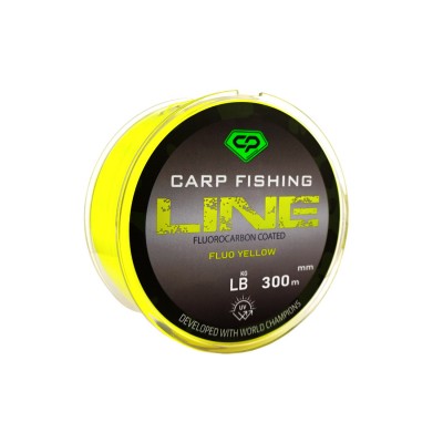 CARP PRO Леска Fluorocarbon Coated Fluo Yellow 300м 0,286мм