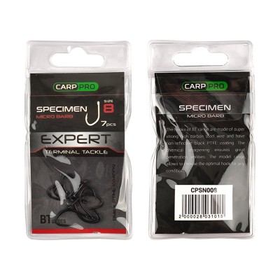 CARP PRO Крючок Teflon Specimen №8 7шт CARP PRO Крючок Teflon Specimen №8 7шт