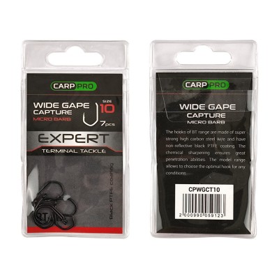 CARP PRO Крючок Pro Wide Gape Сapture №10 7шт CARP PRO Крючок Pro Wide Gape Сapture №10 7шт