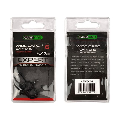 CARP PRO Крючок Pro Wide Gape Сapture №6 7шт CARP PRO Крючок Pro Wide Gape Сapture №6 7шт