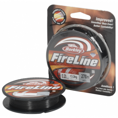 BERKLEY Шнур плетеный Fireline Fused Original 110м темносерый 0,08мм 4,4кг Smoke