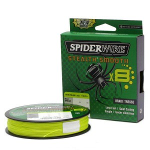 SPIDERWIRE Шнур плетеный Х8 Braid Stealth Smooth 150м яркожелтый 0,09мм 7,5кг
