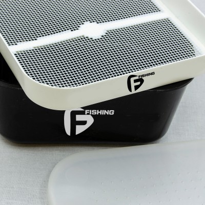 Коробка для мотыля F-FISHING с ситом и крышкой Made in Italy